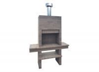 Ref. MD815 - 150 cm x 57 cm x 240 cm, LxLxH | Grill 60 cm x 40 cm, LxL | 630 kg